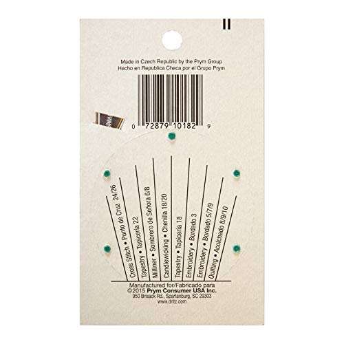 Dritz Craft Needle Compact,14x108" - size: Assorted Sizes, style: Hand Needle Compact & Needle Threader for Crafting