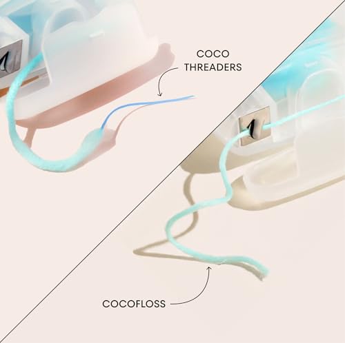 CocoPlush Floss Threaders by COCOLAB, Mint Scent, 30ct, 1-Pack