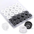 UzecPk Sewing Thread 25 Pcs Bobbins for Sewing Machine Embroidery Bobbin - color: 10 Black+15 White, size: 25 Pcs