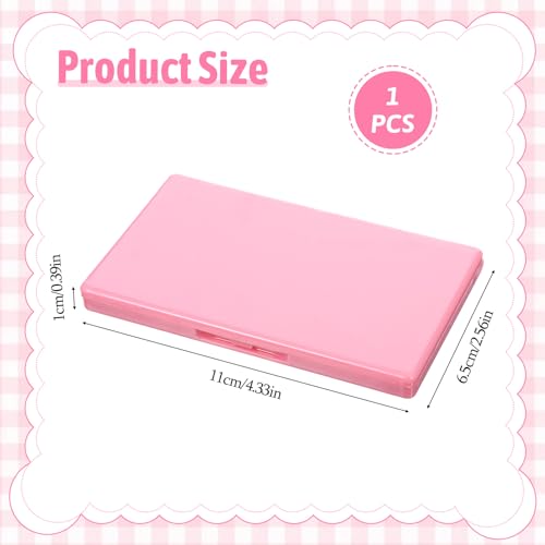 Magnetic Needle Case, Rectangle Pink Needle Holder for Sewing Knitting Crochet, Secure Embroidery Organizer, Needlepoint Accessories & Needle Minder Magnet Storage Case - color: Pink