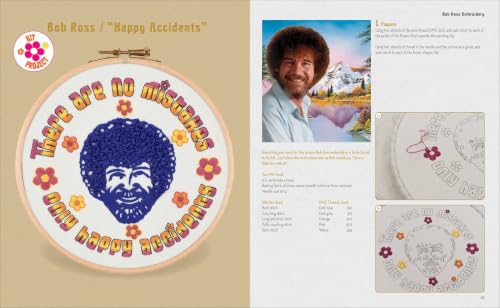 Bob Ross Embroidery (Embroidery Craft)
