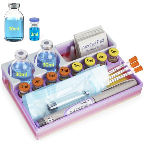 Peptide Case for Fridge 3ml & 30ml, Vial Holder, Random Rainbow Colors ﻿ - color: Random