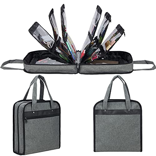 PACMAXI Sewing Accessories Storage Bag, Knitting, Craft Tools - color: grey