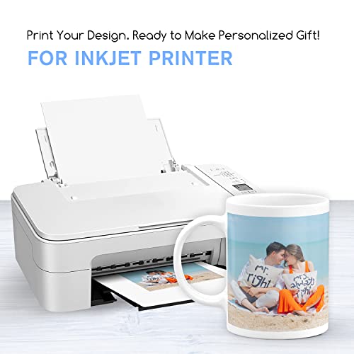 A-SUB Waterslide Decal Paper for Inkjet Printer, Clear 20 Sheets