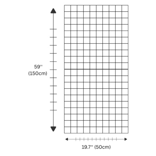 Zweigart 16 Count Aida Fabric – Black (720), 19.7" x 59", Premium Cotton Cloth for Cross Stitching, Embroidery & Needlecrafts - color: Black (720), size: 19.7" x 59"