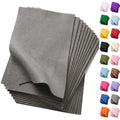 Soft Grey Felt Fabric Sheets for Crafts 8 x 12 Inch 20 Pcs 1.6mm Thick - color: Grey