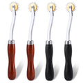 JNENERY 4PCS Tracing Wheel Sewing Tool, Stitch Marking Spacer - color: 4Pcs(Red brown and black)