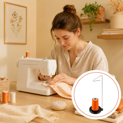Thread Stand for Sewing, Metal Cone Holder for Sewing Fits 500-5500Y Cones