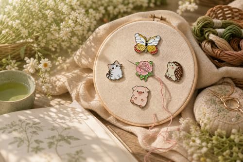 HENYANMHXH Needle Minder Magnet, Cute Magnetic Needle Holder,Kitten