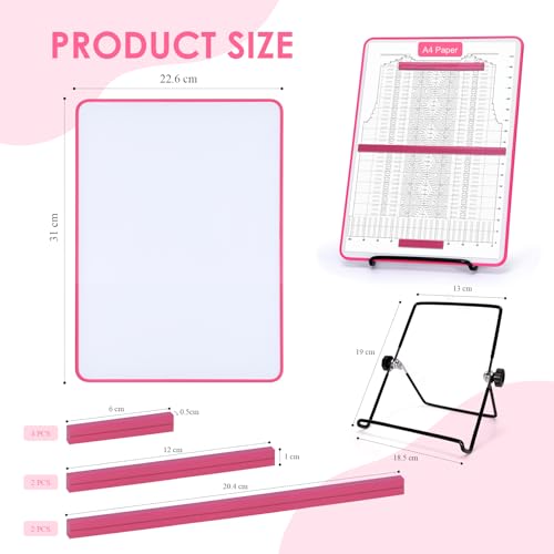 BABYSHEEP Knitting Pattern Holder with 8 Replacement Magnets - color: Pink