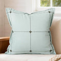Green Linen Plaid Throw Pillow Covers 18x18 Set of 1 - color: Plaid Green, size: 18" x 18" (Pack of 1)