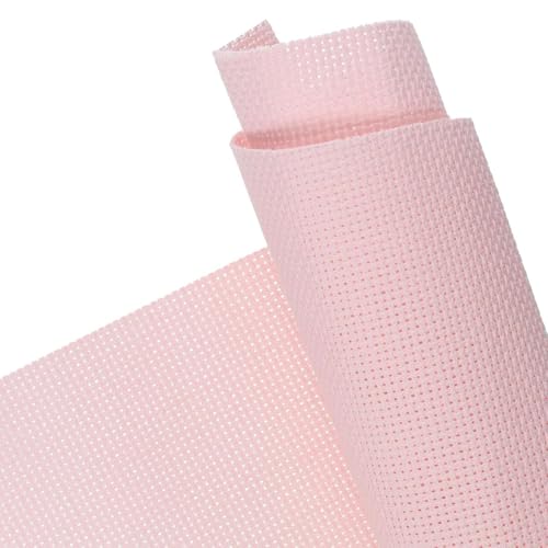 Essentials By Leisure Arts Aida Cloth, 14 Count, Medium Pink, 3pc, Bulk, Cross Stitch Fabric, Embroidery Fabric, Cross Stitch Supplies for Crafting, Stitching, and Sewing Projects 30x36 - color: Medium Pink