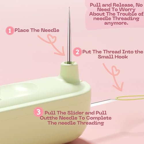 2 in-1 Needle Threaders Seam Ripper 2024 New, Upgraded Seam Ripper Tools, Stretchable Remover Needle Threading (new-1PCS-Purple) - color: new-1PCS-Purple