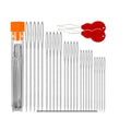 Premium Big Eye Needles for Hand Sewing, Embroidery, Quilting（25pcs Needles + 2 Threadering Machine