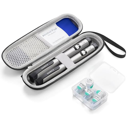 sijidou Insulin Cooler Travel Case, Portable Insulin Travel Case, Insulin Cooling Cases Insulated Organizer for Insulins Pens (Black) - color: Black