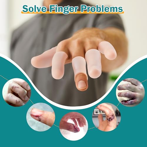 30 Pcs Gel Finger Cots, 2 Sizes, Nude