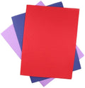 KCS 3 pc of 12" x 18"(30cmx45cm) 16CT Counted Cotton Aida Cloth Cross Stitch Fabric (Lavender+Royal Blue+Red) - color: Lavender+royal Blue+red