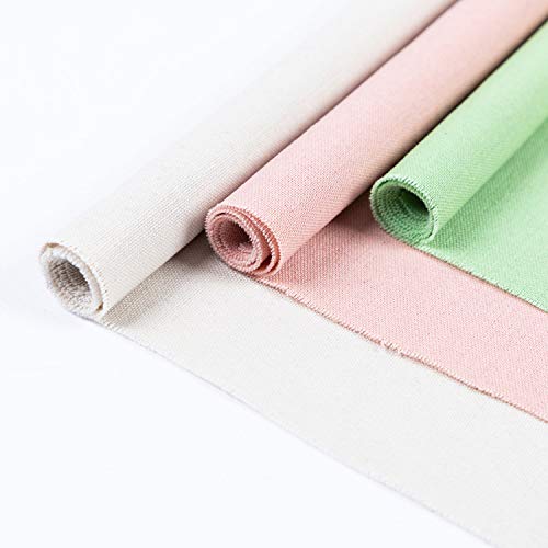 6 Pcs Linen Needlework Fabric, Square Embroidery Fabric 9 Colors Stitch Cloth for Garment Crafts and Decoration Embroidery Project - color: Maritime Blue, size: 12 * 12 inch