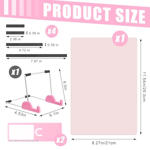 Flutesan 8 Pcs Cross Stitch Accessories and Tools, Pink - color: Pink
