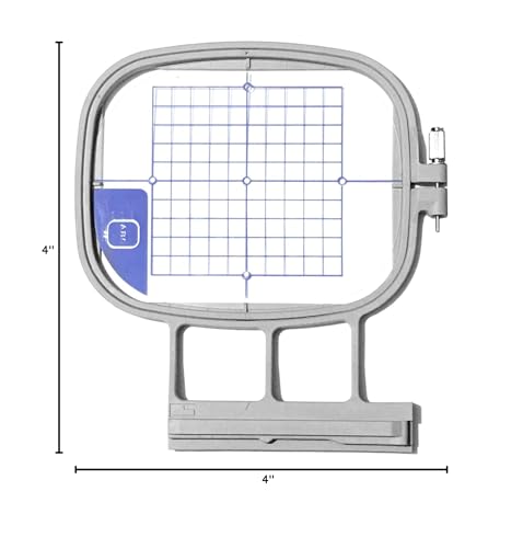 YEQIN Embroidery Hoops for Brother Innovis NQ1600E NQ1400E NQ3600D Dream Machine 2 VE2200 4000D 1500D V7 V5 VM5200 Babylock Embroidery Machine Hoop (4x4"-SA438)