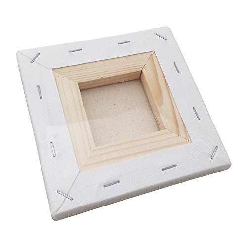 LWR CRAFTS Stretched Canvas 5" X 5" Pack of 6 - size: 5"x5"x6 (standard)