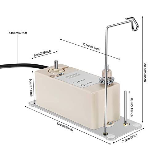 Automatic Bobbin Winder for Sewing, Portable Bobbin Winder Machine Electrical Fast with Thread Guide, Spool Stand, Mounting Plate for Domestic and Industrial Sewing Machines - color: bobbin winder with digital display