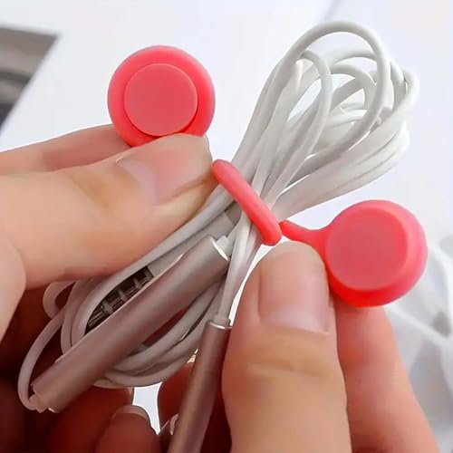4 pcs Magnetic Needle Minders Silicone Magnetic Fabric Clips, Reusable Silicone Magnetic Cable Ties Twist Ties for Cross-Stitch Needle (Purple + Blue + Red + Yellow)