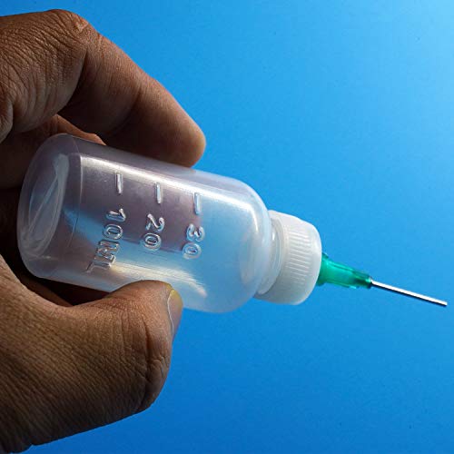 Dispensers Applicator Kit - Syringes, Plastic Squeeze Bottles, and Needle Tips Works for Precisely Delivery Grease, Oil Dispensing, Liquid Glue and Ink