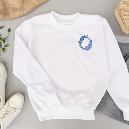 18Pcs Floral Wreath Flower Water Soluble Hand Sewing Stabilizers - style: Floral Wreath