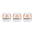 Aunt Lydia Metallic White/Pearl Yarn - 3 Pack of 100y/91m - Mixed Materials - 10-100 Yards - Knitting/Crochet - color: White/Pearl, size: 100y/91m, style: Metallic