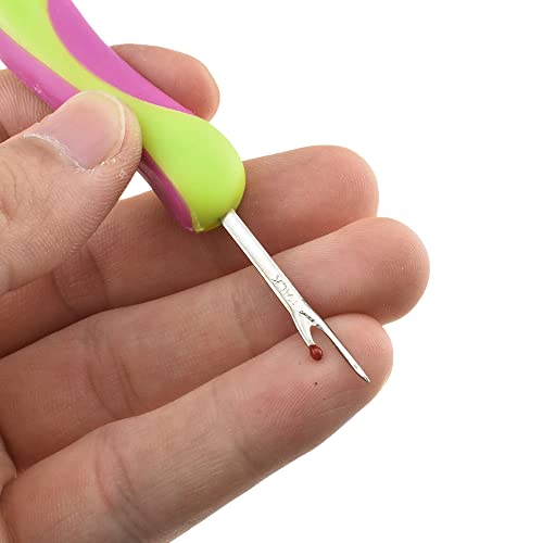 HAHIYO 5Inches 1PCs Green Rubber Seam Ripper Ergonomic Grip Thread Stitch Remover Tool Sewing Stitch Cutter Thread Ripper Unpicker Sewing Accessory&Supply for Crafting Notions Quilting Sewing Hem