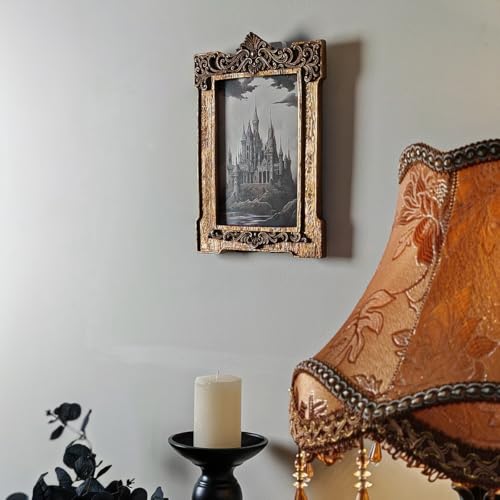 SIKOO Vintage Picture Frame 5x7 Antique Picture Frame with Arch Shape for Tabletop or Wall Mount Display Victorian Home Decor Vintage Wall Decor for Gallery Wall Gold - color: Gold, size: 5 x 7