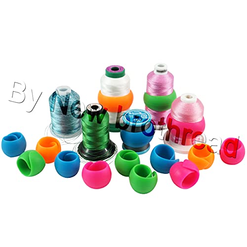 New brothread 60 Thread Spool Holder + 20 Bobbin Holders + 20 Bobbin Clips - color: 60 Spool Huggers + 20 Bobbin Holders + 20 Bobbin Clamps