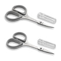 PAFASON Small Travel Sewing Embroidery Scissors Set Curve Straight Tip - color: Grey