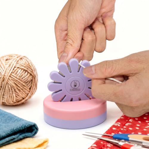 Sizobi Purple Magnetic Pin Holder with Thread Cutter, Blade Saver - color: Purple Cutter