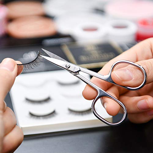 LIVINGO Premium Nail Scissors Stainless Steel Curved Manicure Cuticle Tool