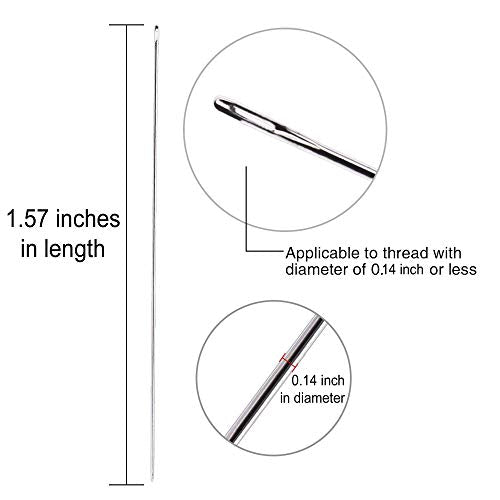 Beading Needles (Size 12) 25pc with Needle Storage Tube