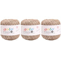 golo 3 Balls Crochet Thread Size 10 Crochet Yarn for Hand Knitting 278 - color: 000-278 Coffee