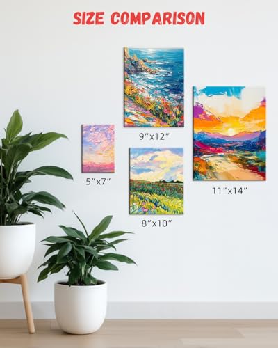 Simetufy 12 Pack 8x10 Canvas Boards for Painting,Art Painting Supplies - size: 8"x10"