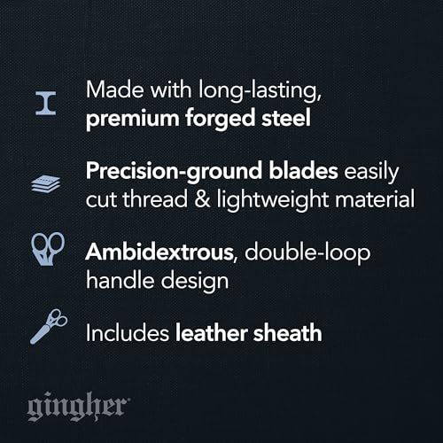 Gingher 3.5" Stork Embroidery Scissors for Snips on Thread & Fabric, Gold - style: 3.5" Embroidery - Stork