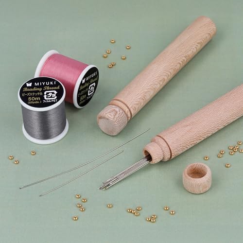 Wood Needle Case - Stylish Flush Design Organizer for Sewing & Knitting Needles
