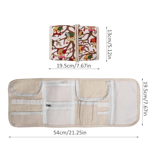 Pssopp Knitting Needles Holder Case Rolling Organizer