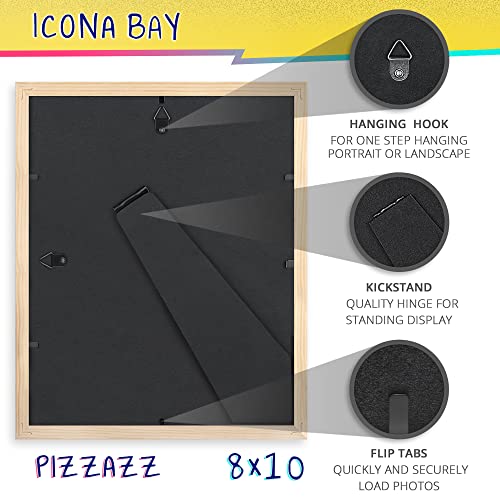 Icona Bay 8x10 Green Picture Frame - Solid Wood, Pizzazz Collection - color: Green, size: 8x10