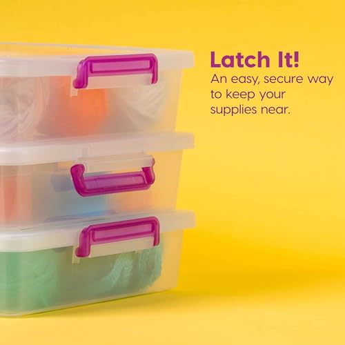 IRIS USA Storage Bins with Lids |Made in USA| 6 Qt - (6-Pack) - Clear - color: Clear, size: 6 Qt. - 6 Pack, style: STACK