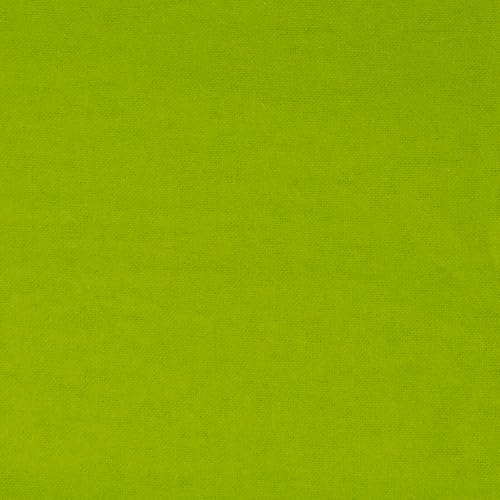 RTC Fabrics 42"/43" Wide 100% Cotton Flannel DIY Crafting, Quilt, Sewing Fabric 8 Yards, by the Bolt, Solid Kiwi - color: Solid Kiwi, size: 8 yard bolt