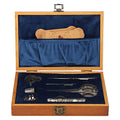 Vintage Embroidery Scissors Set, Stainless Steel with Wooden Case