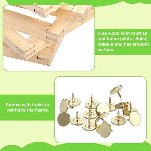 OwnMy 6 Inch Needlepoint Stretcher Bars Wood Stretcher Bars for Needlework - size: 6 Inch