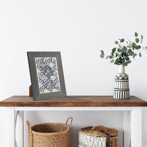 CORE ART 8x10 Picture Frame, Solid Wood Rustic Dark Gray - color: Dark Grey, size: 8x10 - 1 pack