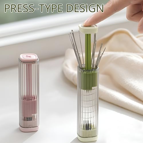 2 Pack Magnetic Needle Case with Pop-Up Design