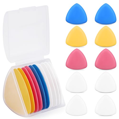 IMZAY 10 Pcs Triangle Tailors Chalk Set, Fabric Marking Chalk for Sewing
